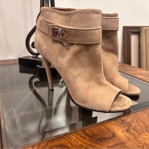Givenchy Side zip, healed suede 
 Boots Open Toe High Heels Ankle Boots Pumps